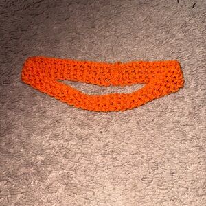 Handmade Orange Crochet Headband
